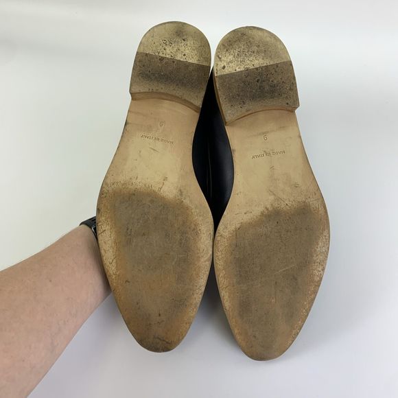 Everlane Modern Loafer Navy Italian Leather Slip On Flats Pointed Toe Womens 9 - Picture 10 of 12